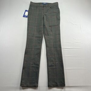 Swing Control Ponte Golf Pants Mens 30x34 Multicolor Edward Plaid Straight Leg